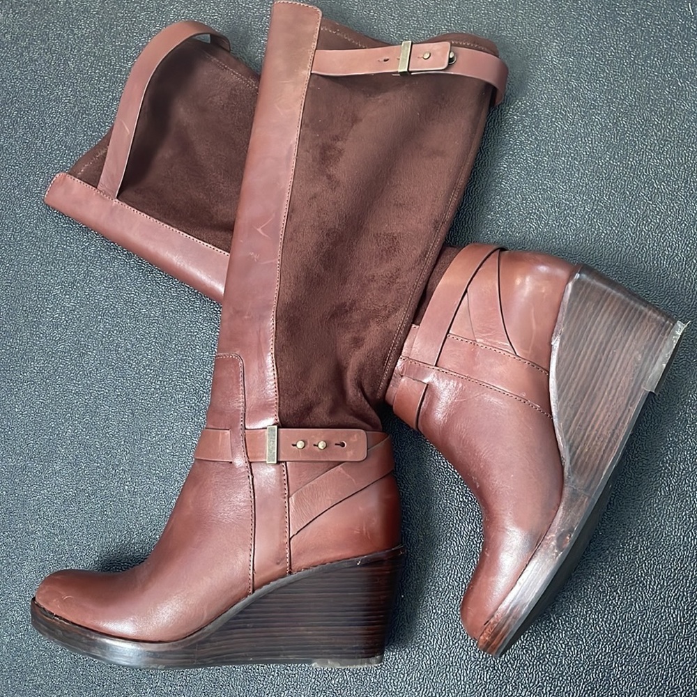 Cole Haan Wedged Heel High Boots